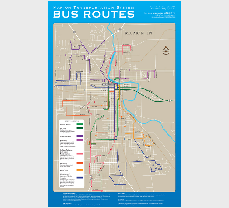 Bus Routes Map