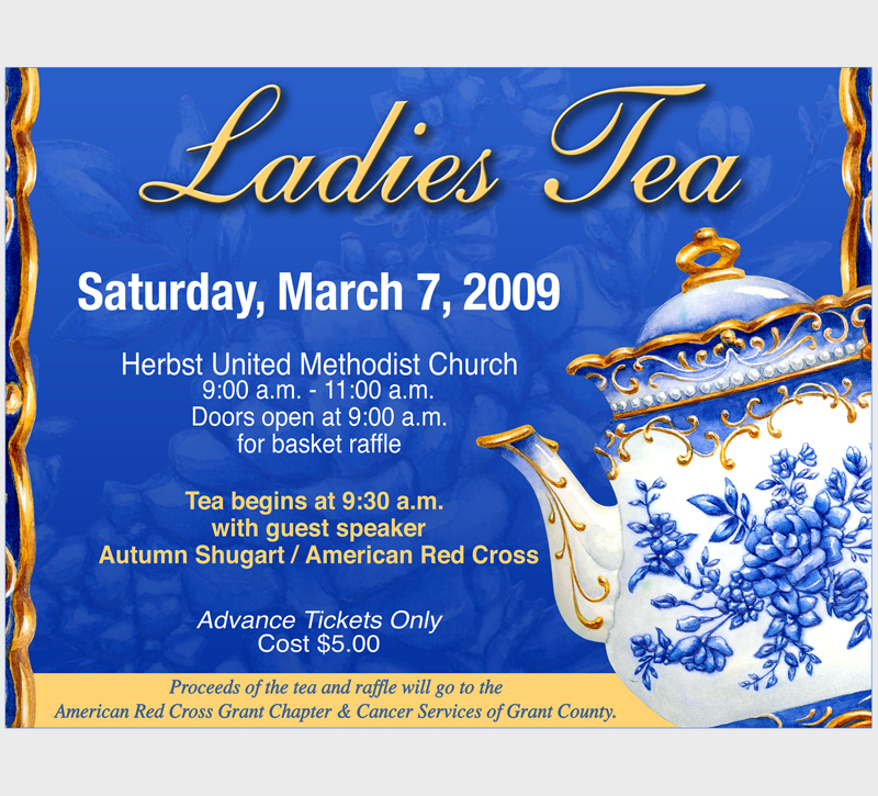 Ladies Tea Flyer