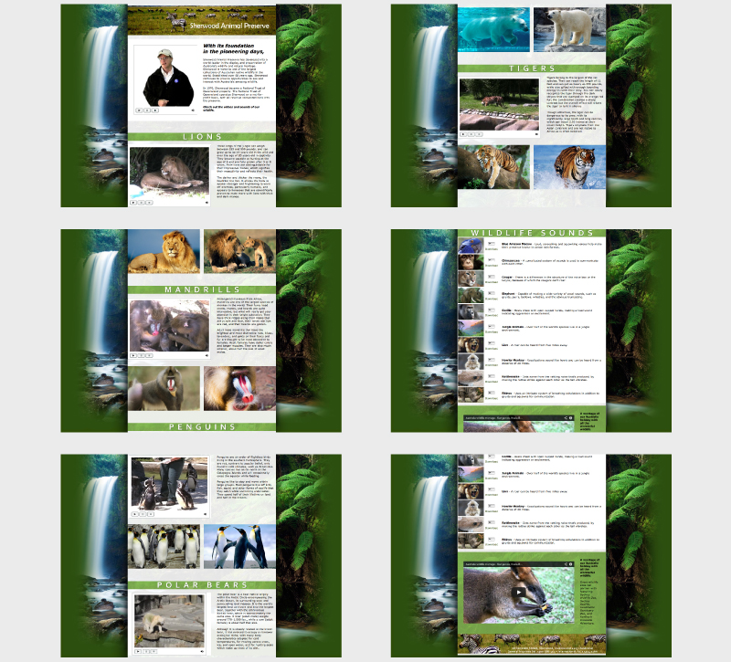 Sherwood Animal Preserve Webpage